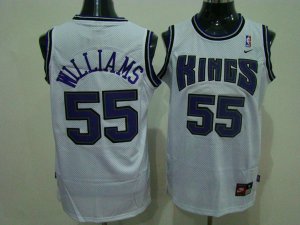 Jerseys Factory Cheap Kings #55 Jason Williams Stitched White NB