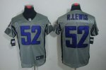 Jerseys Factory Cheap Nike Ravens #52 Ray Lewis Grey Shadow Men'