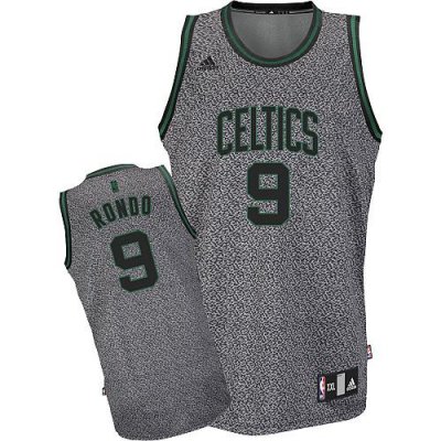 Jerseys Factory Cheap Celtics #9 Rajon Rondo Grey Static Fashion
