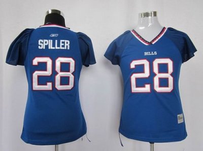 Jerseys Factory Cheap Bills #28 C.J. Spiller Baby Blue Women's F