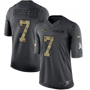 Jerseys Factory Cheap Nike Patriots #7 Jacoby Brissett Black Men