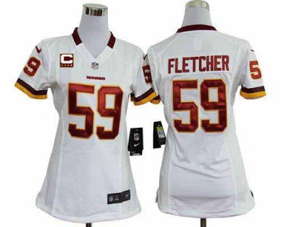 Jerseys Factory Cheap Nike Redskins #59 London Fletcher White Wi