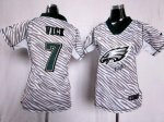 Jerseys Factory Cheap Nike Eagles #7 Michael Vick Zebra Women's