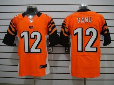 Jerseys Factory Cheap Nike Bengals #12 Mohamed Sanu Orange Alter