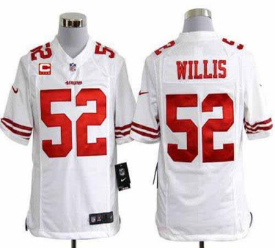 Jerseys Factory Cheap Nike 49ers #52 Patrick Willis White With C