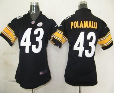 Jerseys Factory Cheap Nike Steelers #43 Troy Polamalu Black Team