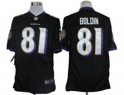 Jerseys Factory Cheap Nike Ravens #81 Anquan Boldin Black Altern