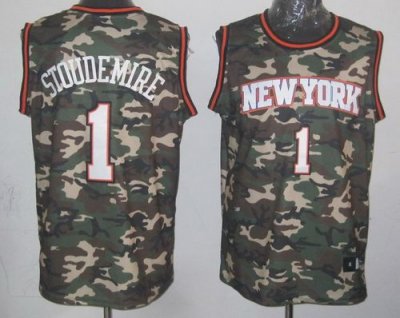 Jerseys Factory Cheap Knicks #1 Amar'e Stoudemire Camo Stealth C