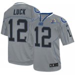 Jerseys Factory Cheap Nike Colts #12 Andrew Luck Lights Out Grey