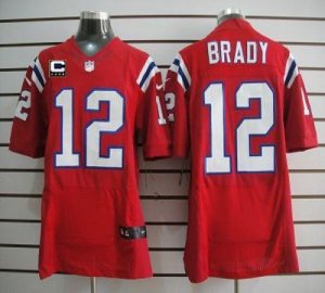 Jerseys Factory Cheap Nike Patriots #12 Tom Brady Red Alternate