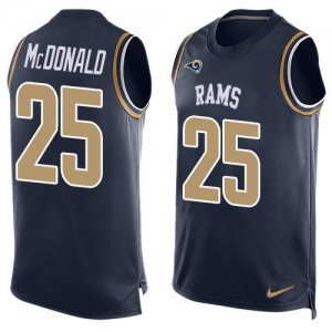 Jerseys Factory Cheap Nike Rams #25 T.J. McDonald Navy Blue Team