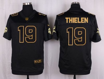 Jerseys Factory Cheap Nike Vikings #19 Adam Thielen Black Men's