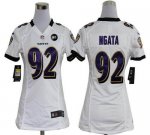 Jerseys Factory Cheap Nike Ravens #92 Haloti Ngata White With Ar