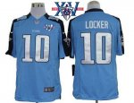 Jerseys Factory Cheap Nike Titans #10 Jake Locker Light Blue Tea