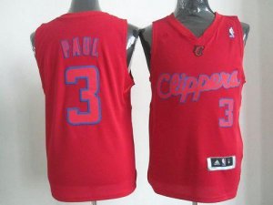 Jerseys Factory Cheap Clippers #3 Chris Paul Red Big Color Fashi