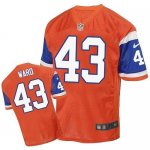 Jerseys Factory Cheap Nike Broncos #43 T.J. Ward Orange Throwbac
