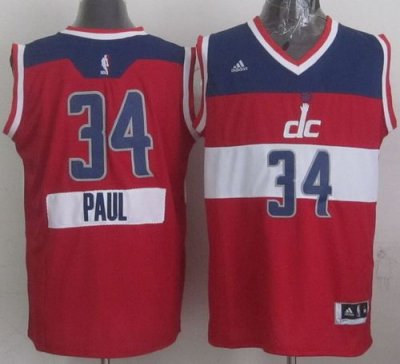 Jerseys Factory Cheap Wizards #34 Paul Pierce Red 2014-15 Christ