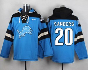 Jerseys Factory Cheap Nike Lions #20 Barry Sanders Blue Player P