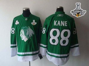 Jerseys Factory Cheap Blackhawks #88 Patrick Kane Green St. Patt