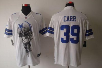 Jerseys Factory Cheap Nike Cowboys #39 Brandon Carr White Men's