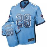 Jerseys Factory Cheap Nike Titans #28 Chris Johnson Light Blue T