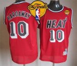 Jerseys Factory Cheap Heat #10 Tim Hardaway Red Finals Patch Thr