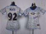 Jerseys Factory Cheap Nike Ravens #92 Haloti Ngata Zebra Women's