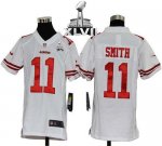 Jerseys Factory Cheap Nike 49ers #11 Alex Smith White Youth Supe