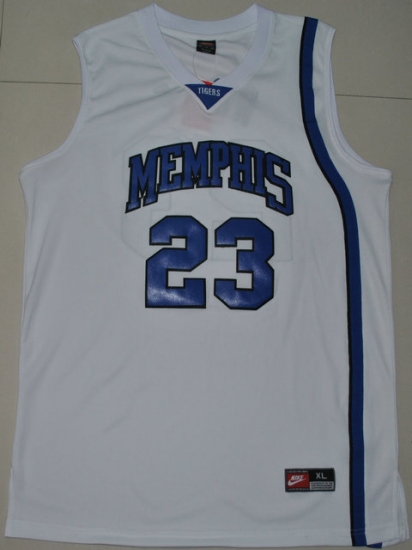 Jerseys Factory Cheap Tigers #23 Derrick Rose White Basketball E - Click Image to Close