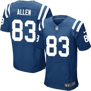 Jerseys Factory Cheap Nike Colts #83 Dwayne Allen Royal Blue Tea