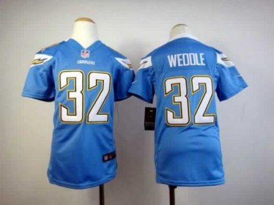 Jerseys Factory Cheap Nike Chargers #32 Eric Weddle Electric Blu