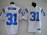 Jerseys Factory Cheap Colts #31 Donald Brown White Stitched NFL