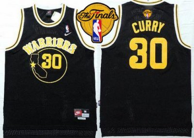 Jerseys Factory Cheap Warriors #30 Stephen Curry Black Nike Thro