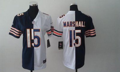 Jerseys Factory Cheap Nike Bears #15 Brandon Marshall Navy Blue/