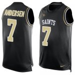 Jerseys Factory Cheap Nike Saints #7 Morten Andersen Black Team