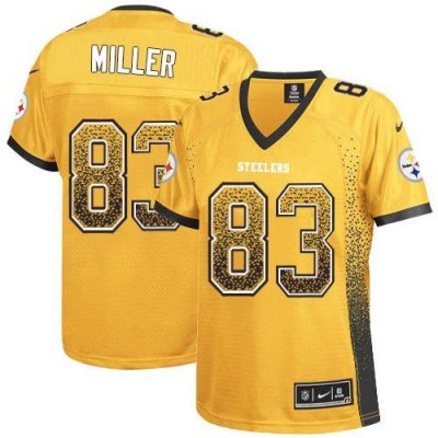 Jerseys Factory Cheap Nike Steelers #83 Heath Miller Gold Women'