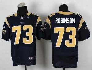 Jerseys Factory Cheap Nike Rams #73 Greg Robinson Navy Blue Team