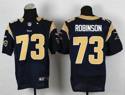 Jerseys Factory Cheap Nike Rams #73 Greg Robinson Navy Blue Team
