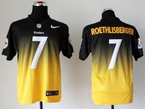 Jerseys Factory Cheap Nike Steelers #7 Ben Roethlisberger Black/