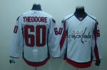 Jerseys Factory Cheap Capitals #60 Jose Theodore Embroidered Whi