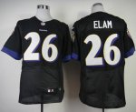 Jerseys Factory Cheap Nike Ravens #26 Matt Elam Black Alternate