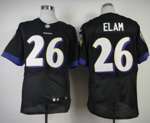 Jerseys Factory Cheap Nike Ravens #26 Matt Elam Black Alternate
