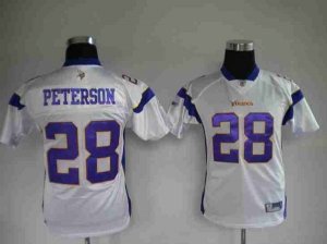Jerseys Factory Cheap Vikings #28 Adrian Peterson White Embroide