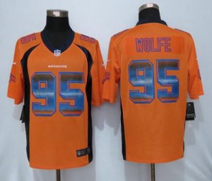 Jerseys Factory Cheap Nike Broncos #95 Derek Wolfe Orange Team C