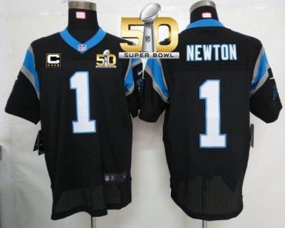 Jerseys Factory Cheap Nike Panthers #1 Cam Newton Black Team Col