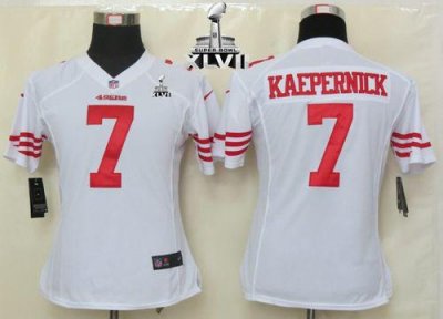 Jerseys Factory Cheap Nike 49ers #7 Colin Kaepernick White Super