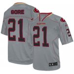 Jerseys Factory Cheap Nike 49ers #21 Frank Gore Lights Out Grey