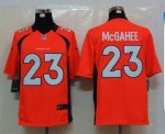 Jerseys Factory Cheap Nike Broncos #23 Willis McGahee Orange Tea