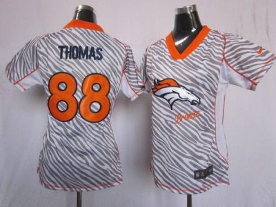 Jerseys Factory Cheap Nike Broncos #88 Demaryius Thomas Zebra Wo