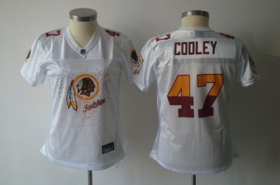 Jerseys Factory Cheap Redskins #47 Chris Cooley White 2011 Women